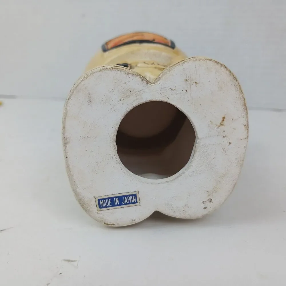Vtg Ceramic Astronaut  NASA Spaceman Candle Vase Made in Japan 1960's